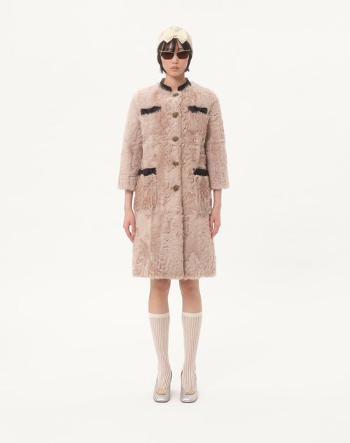 Valentino - Chekiang Coat - Vintage Rose - Woman - Coats And Outerwear