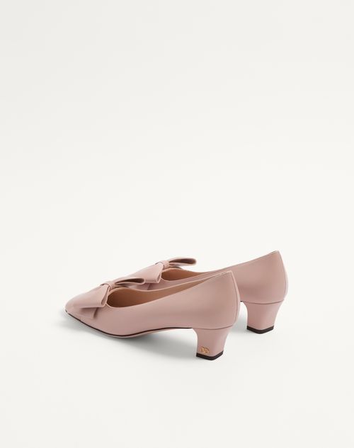 Valentino Garavani - Zapato Bowow De Cabritilla Con Tacón De 45 mm - Mujer - Salones