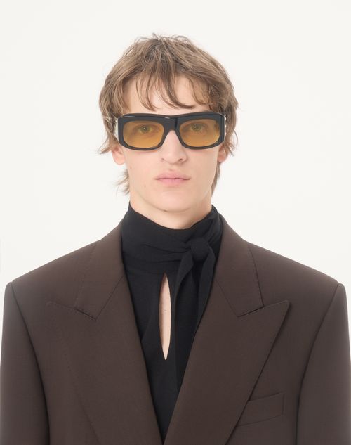 Valentino - Valentino Double-breasted Jacket In Light Double Wool - Dark Brown - Man - Coats And Blazers