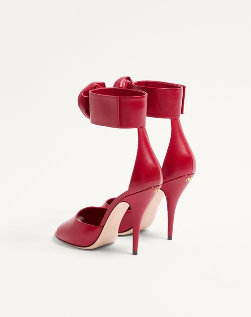 Valentino Garavani - Drip Rose Kidskin Sandal With Crystals 105mm - Red - Woman - Sandals