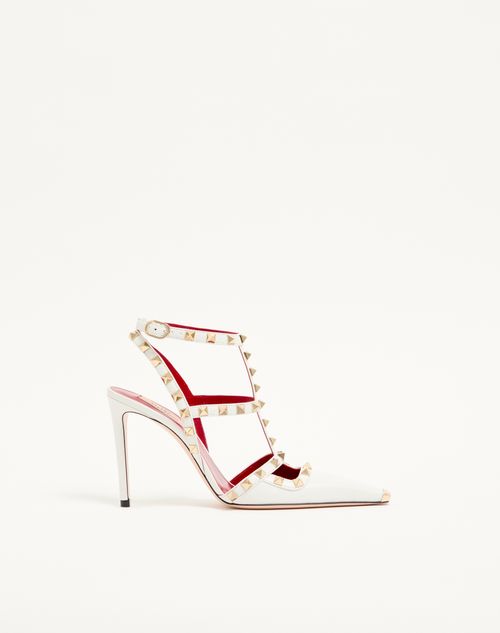Valentino Garavani Rockstud Pumps Aus Ziegenleder 100 Mm Frau Weiß 36