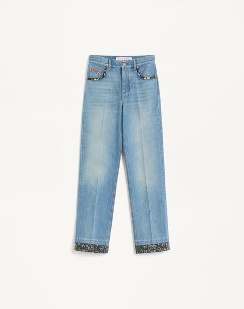 VALENTINO VALENTINO DENIM TROUSERS WOMAN DENIM 30
