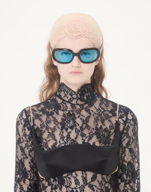 Valentino - Duchesse Bra Top - Black - Woman - Shirts & Tops