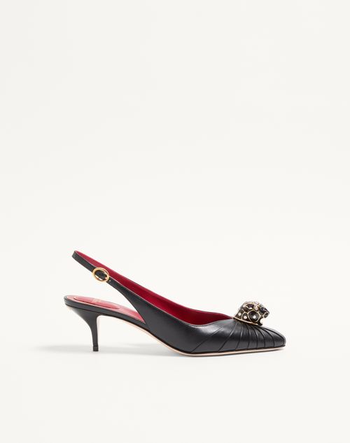 Valentino Garavani - Panthea Goatskin Pumps 55mm - Black - Woman - Pumps