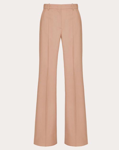 Valentino Dry Tailoring Wool Trousers Woman Light Camel 46