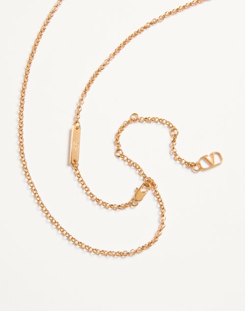 Valentino Garavani - Vlogo Signature Metal Necklace - Gold - Man - Jewelry