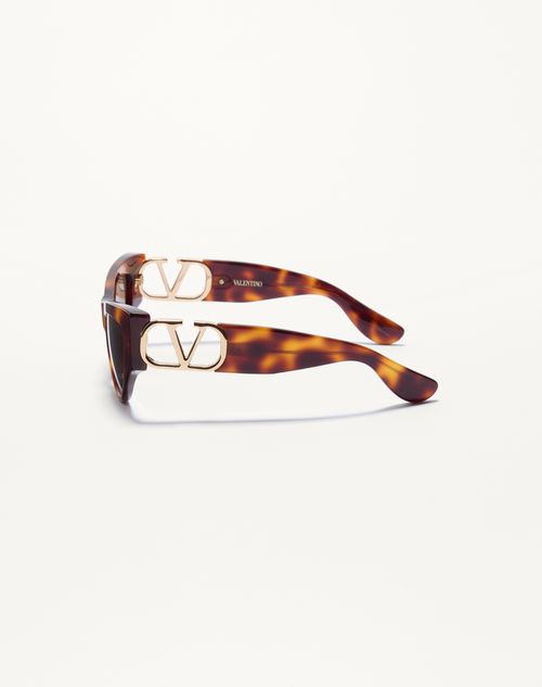 Valentino - Cat-eye Acetate Eyewear - Havana/brown - Woman - Eyewear