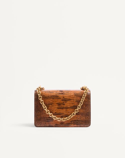 Valentino Garavani - Valentino Garavani Vain Small Shoulder Bag In Tejus - Straw - Woman - Shoulder Bags