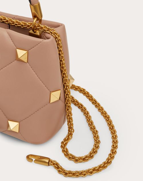 Valentino Garavani - ローマンスタッズ ナッパレザー スモール ハンドルバッグ - ベビーピンク - ウィメンズ - トップハンドルバッグ