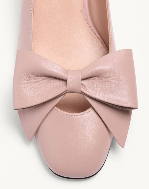 Valentino Garavani - Zapato Bowow De Cabritilla Con Tacón De 45 mm - Mujer - Salones