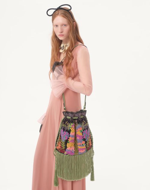 Valentino - Light Georgette Long Dress - Light Pink - Woman - Gowns
