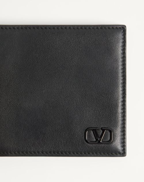 Valentino Garavani - Vlogo Signature Wallet - Black - Man - Wallets And Small Leather Goods