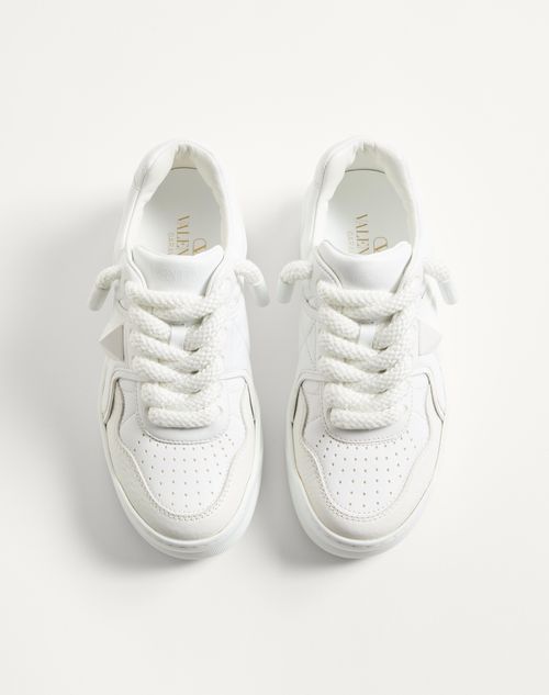 Valentino Garavani - One Stud Xl Trainer In Nappa Leather - White - Woman - Sneakers
