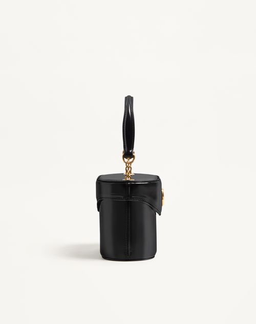 Valentino Garavani - Valentino Garavani Vain Vanity Bag In Shiny Calfskin - Black - Woman - Shoulder Bags