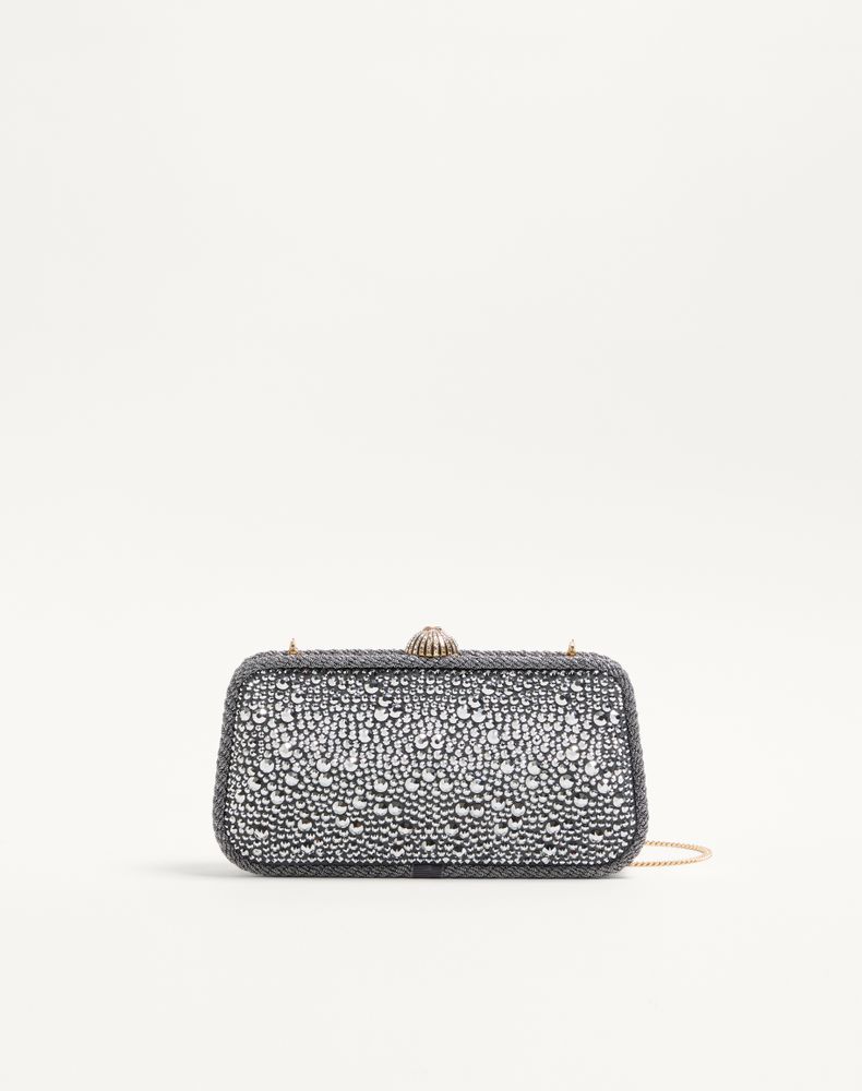Valentino Garavani Women's Crystal Carry Secrets Minaudiere With Rhinestones Woman Uni