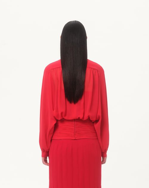 Valentino - Light Georgette Top - Paris - Woman - Shirts And Tops