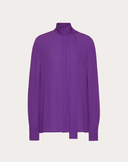 Valentino Georgette Blouse Woman Astral Purple 44