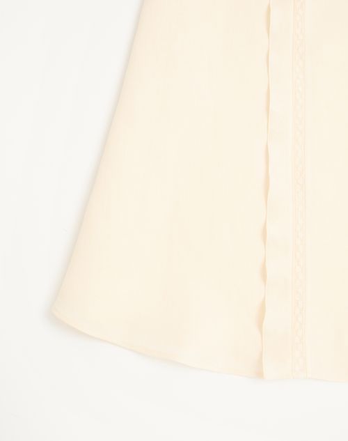 Valentino - Couture Linen Skirt - Vanilla - Woman - Skirts