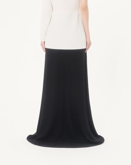 Valentino - Cady Couture Long Skirt - Black - Woman - Skirts