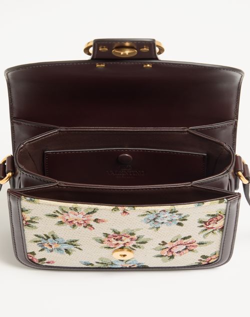 Valentino Garavani - Valentino Garavani 9to5 Small Shoulder Bag In Papier Floral Jacquard Fabric - Multicolor - Woman - Shoulder Bags