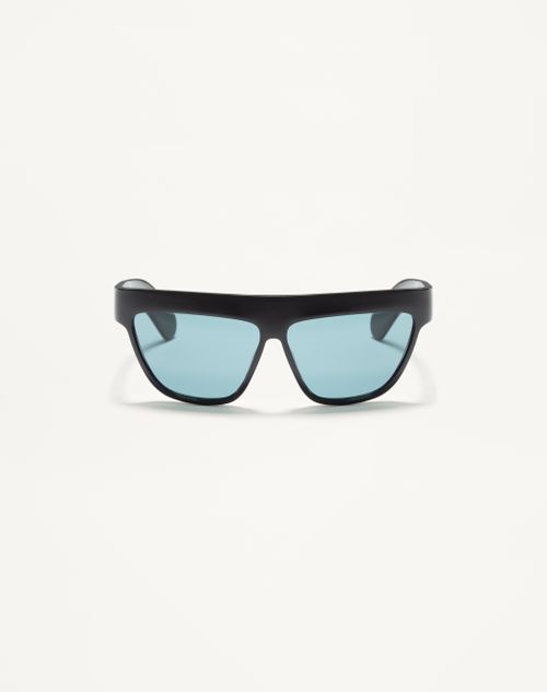 Valentino - Occhiale Geometrico In Acetato - Nero/verde - Unisex - Occhiali