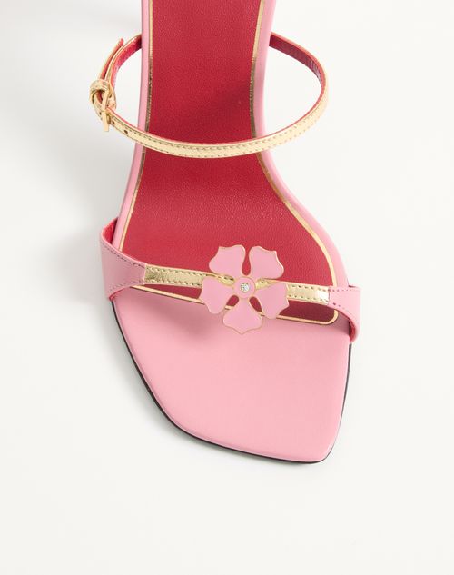 Valentino Garavani - Kidskin Cuffie Sandal 100mm - Pink - Woman - Sandals
