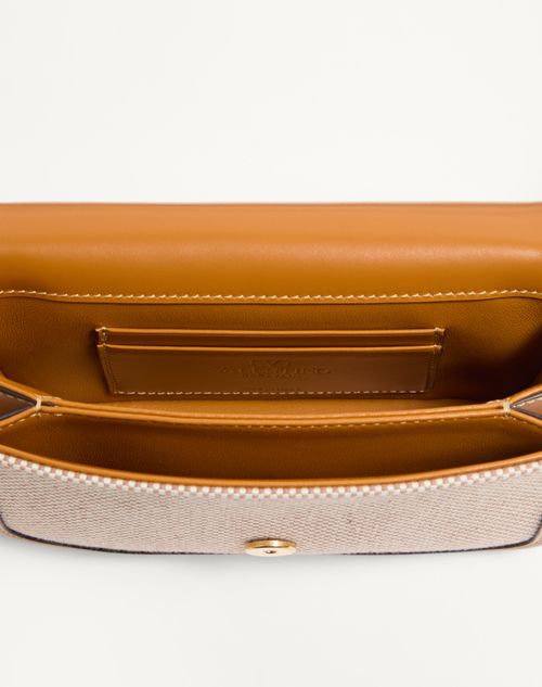 Valentino Garavani - Valentino Garavani 9to5 Canvas Belt Bag - Natural/tobacco - Woman - Belt Bags