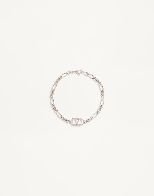 Valentino Garavani Valentino Garavani Ovalette Metal Bracelet Man Transparent M