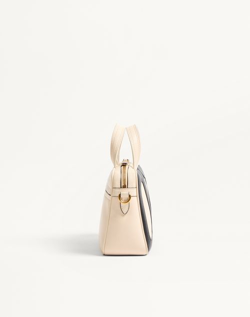 Valentino Garavani - Valentino Garavani Viva Superstar Nappa Leather Handbag - Butter/black - Woman - Top Handle Bags