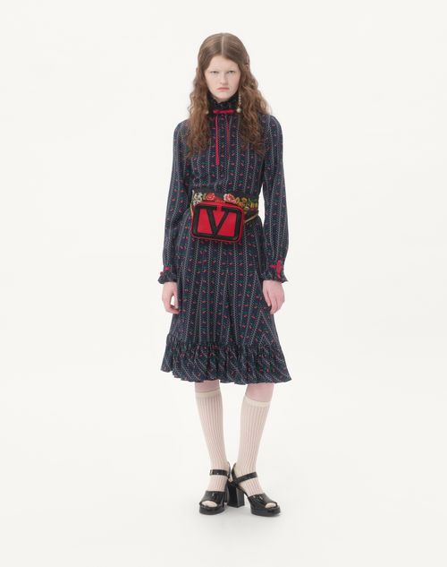 Valentino Garavani - Valentino Garavani Viva Superstar Nappa Leather Belt Bag - Red/black - Woman - Belt Bags