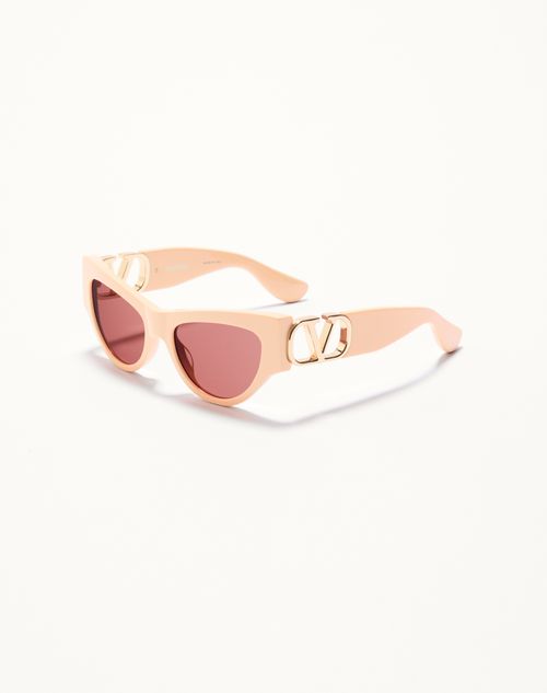 Valentino - Occhiale Cat-eye In Acetato - Beige/marrone - Donna - Occhiali