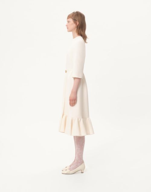 Valentino - Crepe Couture Midi Dress - Ivory - Woman - Dresses