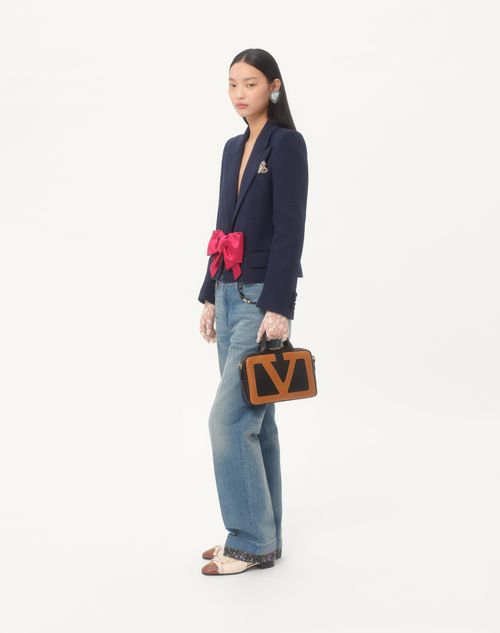 Valentino Garavani - Valentino Garavani Viva Superstar Nappa Leather Handbag - Black/spice - Woman - Top Handle Bags