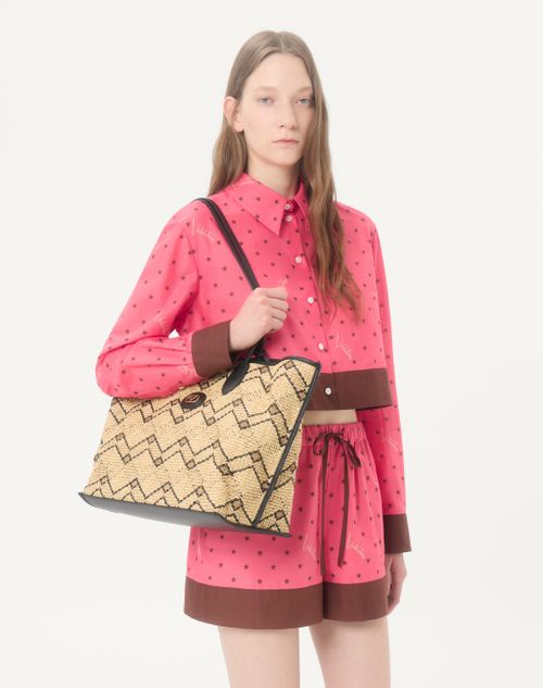 Valentino - Camicia  - Corallo/chocolate - Donna - Camicie E Top