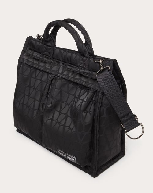 Valentino Garavani - Valentino Garavani And Porter 2way Vertical Tote Bag - Black - Man - Totes