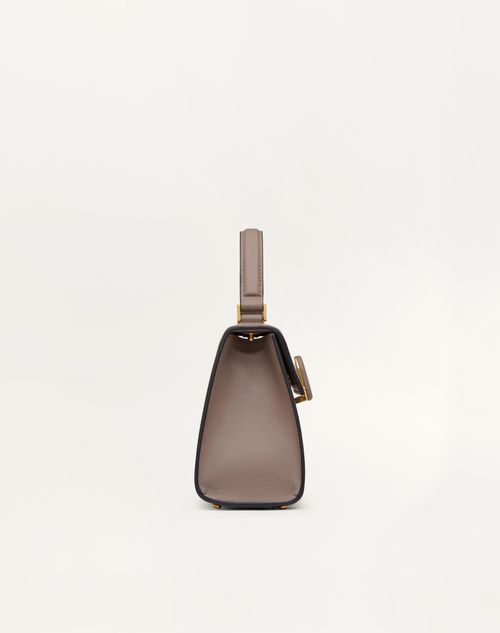 Valentino Garavani - Small Vsling Grainy Calfskin Handbag - Clay/rose Quartz - Woman - Top Handle Bags