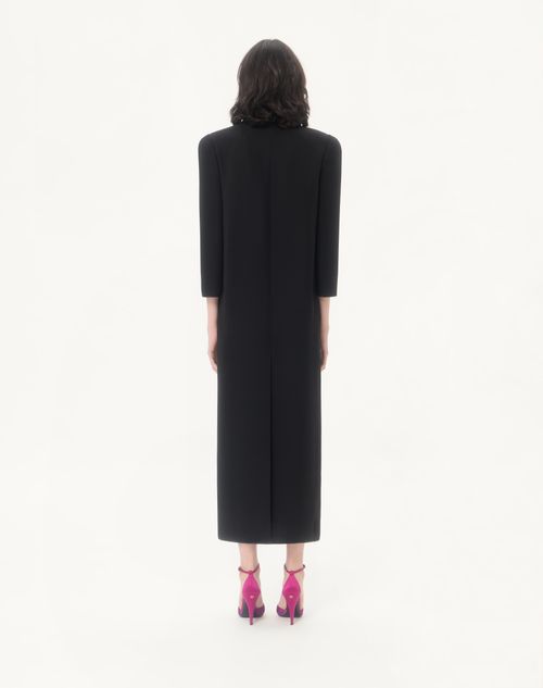 Valentino - Cady Couture Embroidered Dress - Black/silver - Woman - Dresses