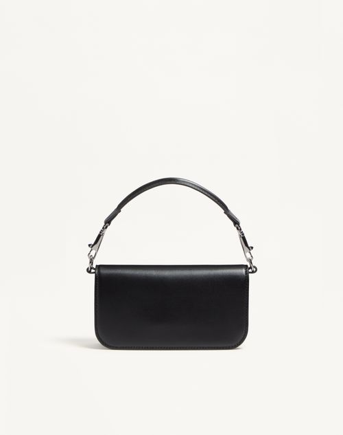 Valentino Garavani - Valentino Garavani Locò Small Shoulder Bag With Jewel Logo - Black - Woman - Shoulder Bags