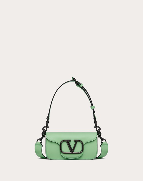 Mini Valentino Garavani Locò Crossbody Calfskin Bag for Man in Black |  Valentino US