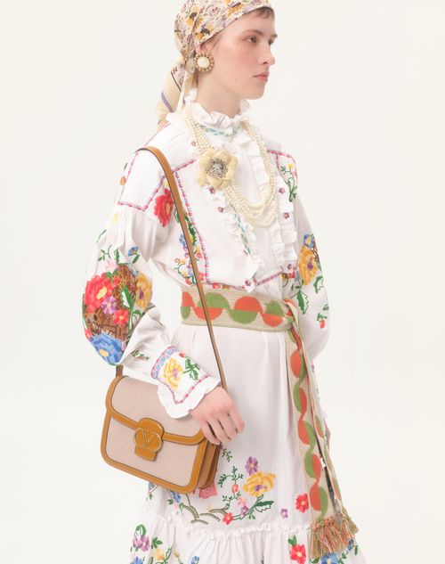 Valentino - Embroidered Cotton And Linen Dress - White/multicolour - Woman - Dresses
