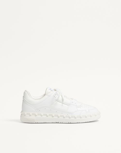 Valentino Garavani Freedots Low-top Trainer In Calfskin Man White 46