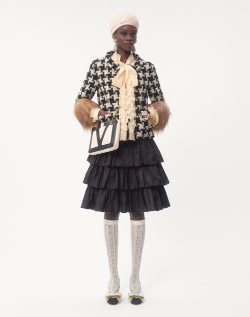 Valentino - Camicia In Crepe De Chine - Betulla - Donna - Camicie E Top