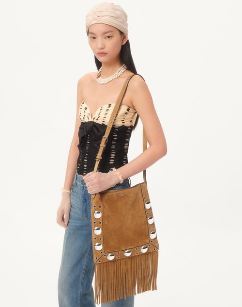 Valentino - Chiffon Top With Plusdepois Print - Black/birch - Woman - Shirts And Tops