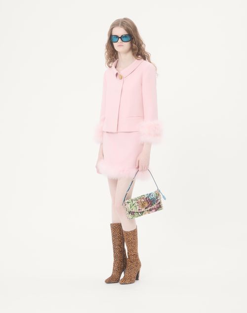 Valentino Garavani - Valentino Garavani Devain Small Shoulder Bag In Voyage Imaginaire Jacquard Fabric - Multicolour - Woman - Shoulder Bags