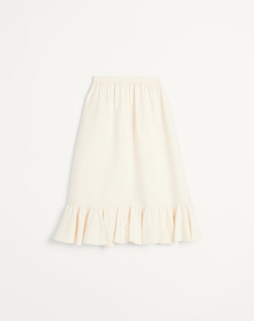Valentino - Crepe Couture Skirt - Ivory - Woman - Skirts