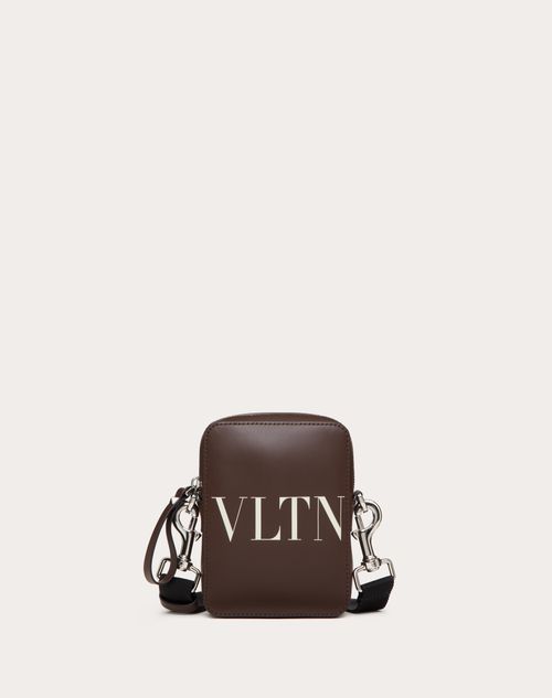 Valentino Garavani - Small Vltn Leather Crossbody Bag - Fondant/light Ivory - Man - Shoulder Bags