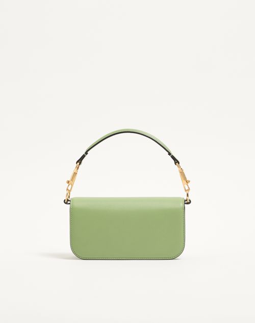 Valentino Garavani - Valentino Garavani Locò Small Shoulder Bag With Jewel Logo - Mint/crystal - Woman - Shoulder Bags