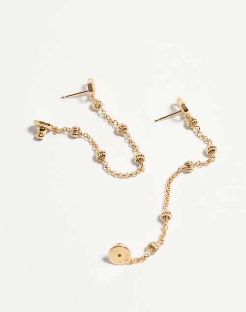 Valentino Garavani - Vlogo Signature Metal Earrings - Gold - Woman - Jewelry