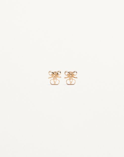 Valentino Garavani Vlogo Signature Metal Earrings Woman Gold Onesize