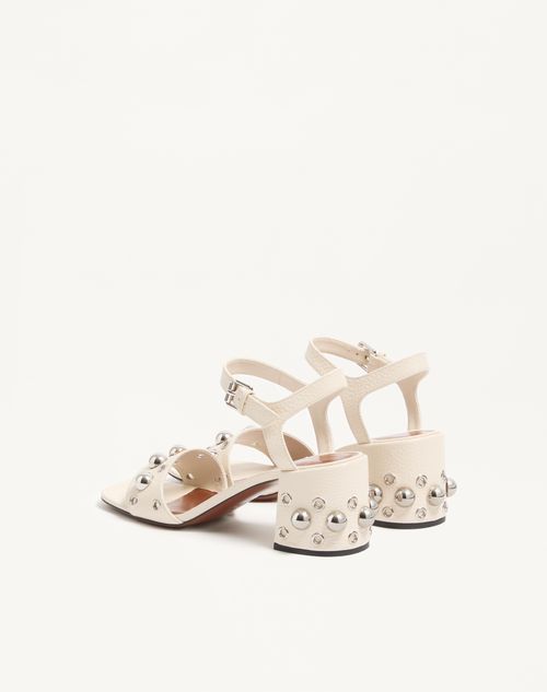 Valentino Garavani - Nellcôte Sandal In Grainy Calfskin 60mm - Light Ivory - Woman - Sandals